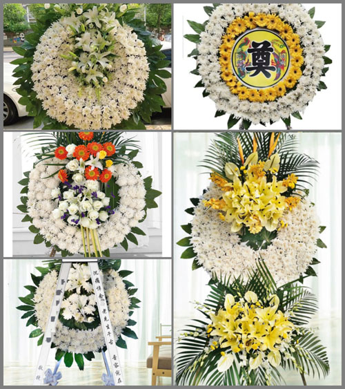 湖南永州祁阳县下马渡镇水冲村花圈速递